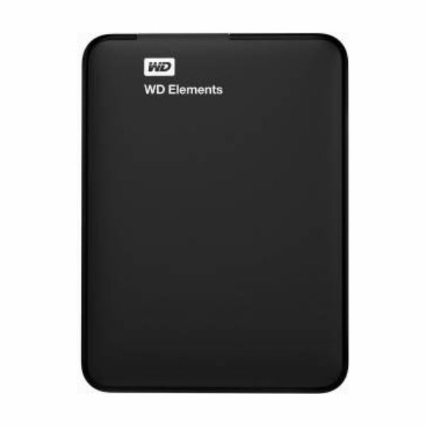 Western Digital Elements 1TB USB 3.0 Portable External Hard Drive (Black).